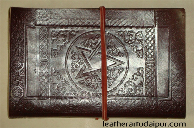 Leather Diary : Embossed Leather Diary